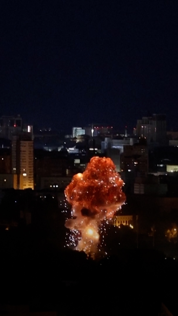 Video thumbnail for Deadly Russian overnight strikes spark fires in Ukraine’s capital