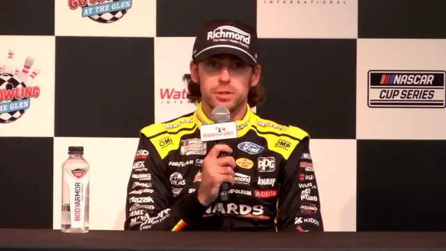 'Video thumbnail for Ryan Blaney Defeats Shane Van Gisbergen for The Pole at Watkins Glen International'