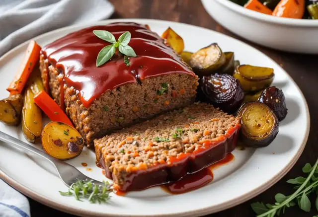 Video thumbnail for Ultimate Vegan Meatloaf with Glaze