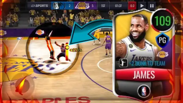 'Video thumbnail for knyt: nba live mobile 20 - unstoppable lebron james gameplay!'