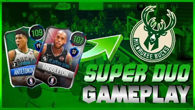 'Video thumbnail for KNYT: bucks super duo insane gameplay! nba live mobile 20: giannis & middleton dominate'