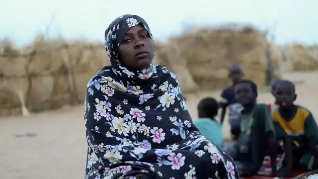 'Video thumbnail for Displaced Sudanese struggle to survive in Tawila'