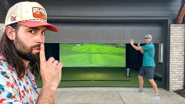 Video thumbnail for Surprising our Friends with a SECRET Golf Simulator