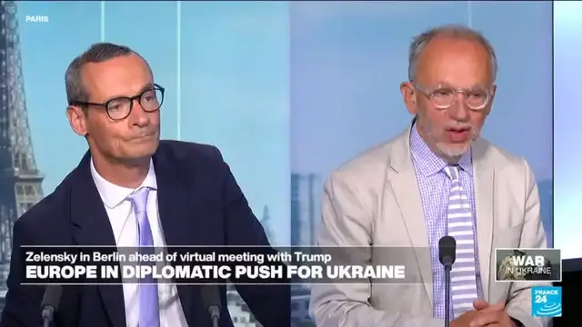 'Video thumbnail for Europe in diplomatic push for Ukraine as Zelensky arrives in Berlin'