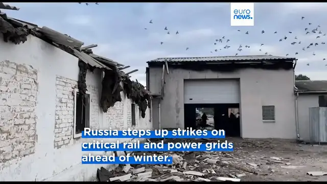 'Video thumbnail for Dozens injured after 'savage' Russian attack on Ukrainian railway station'
