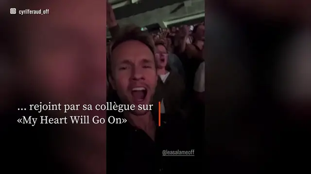 Video thumbnail for Léa Salamé et Cyril Féraud se lâchent au concert de Céline Dion.