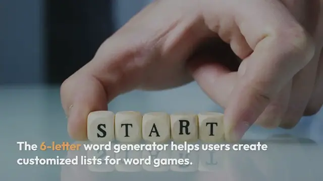 'Video thumbnail for List of 6 Letter Words with Letters'