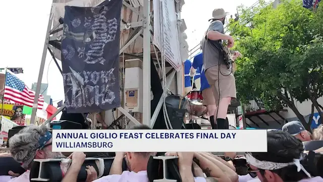 Video thumbnail for Giglio Feast wraps up annual Williamsburg celebration with final lifting