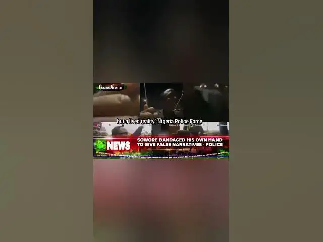 Video thumbnail for Sowore Bandaged His Own Hand To Give False Narratives - Police
