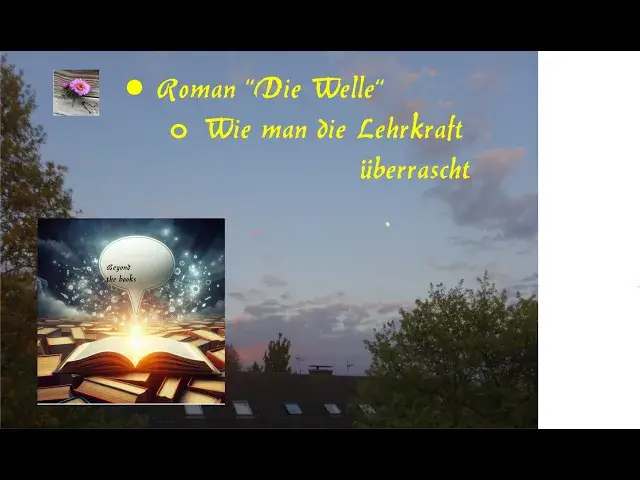 Video thumbnail for "Die Welle" - Überraschung für die Lehrkraft: Tipp aus der Klasse für die Besprechung des Romand