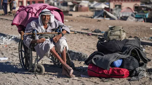 'Video thumbnail for Gaza’s most vulnerable struggle to survive under relentless Israeli bombardment'