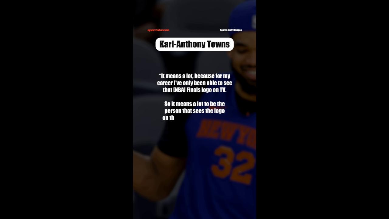 Video thumbnail for Karl-Anthony Towns Gets Emotional About First NBA Finals Appearance