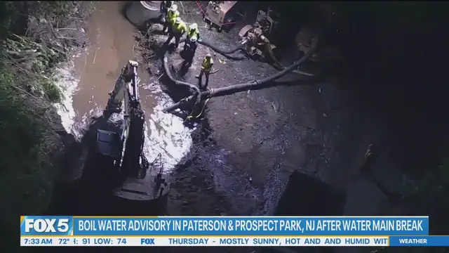 'Video thumbnail for Boil Water Advisory in Paterson, NJ after water main break'