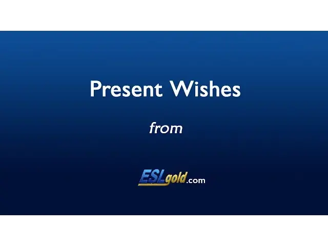 Video thumbnail for Free English Lessons:  Present Wishes