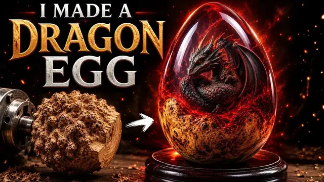 Video thumbnail for I Made a Dragon Egg From Wood & Resin