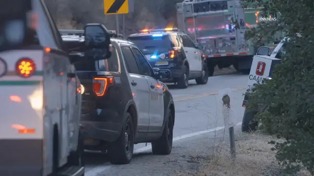 Video thumbnail for US, Los Angeles: Angeles National Forest Possible Explosive Ordinance Located at Origin of Bouquet Wildfire Part 2.