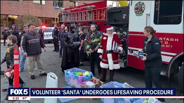 Video thumbnail for Volunteer 'Santa Clause' undergoes life saving procedure