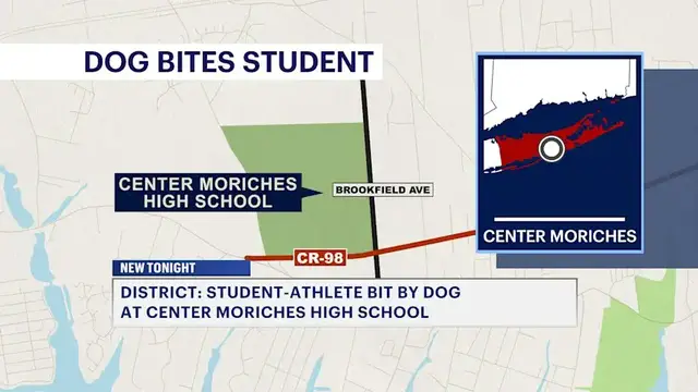 Video thumbnail for Student-athlete bitten by unleashed dog at Center Moriches HS