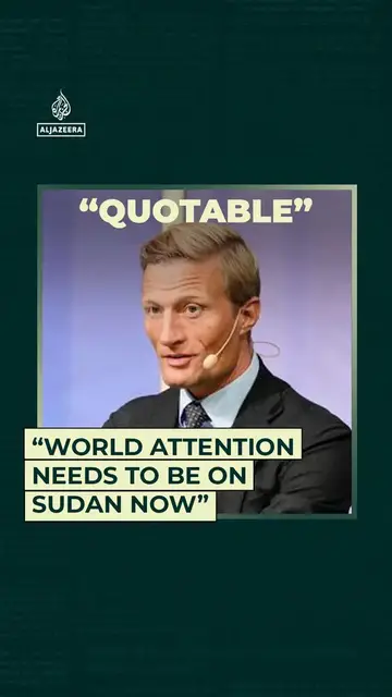 Video thumbnail for “World attention needs to be on Sudan now”