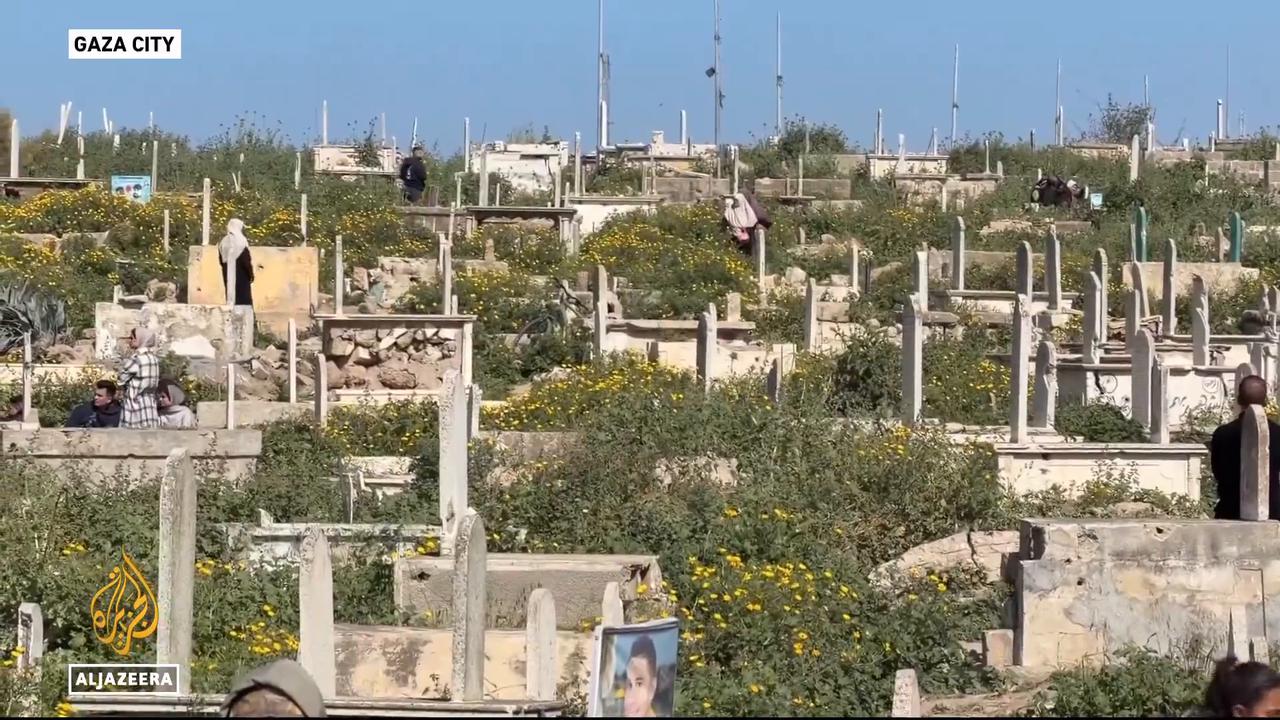 Video thumbnail for Celebrating Eid in Gaza City: Palestinian families gather amid severe shortages