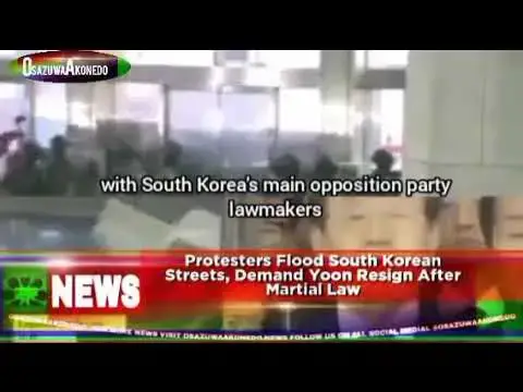 Video thumbnail for Protesters Flood South Korean Streets, Demand Yoon Resign After Martial Law