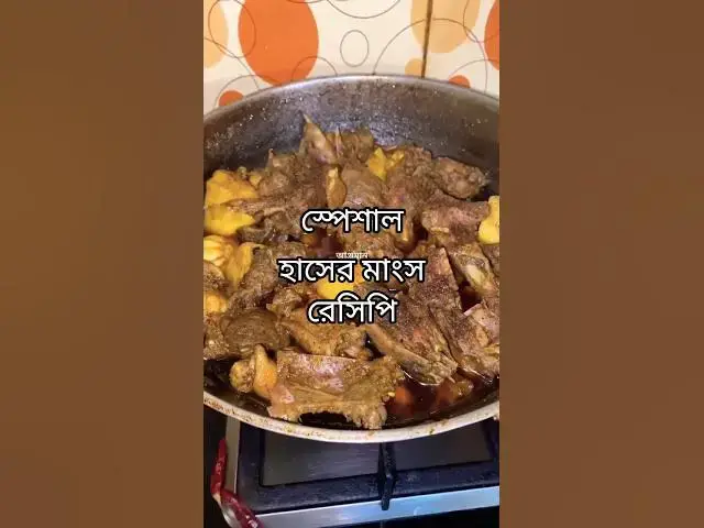 'Video thumbnail for "স্পেশাল হাঁসের মাংস রেসিপি 🦆 | ঘরে তৈরি সেরা হাঁসের রান্না | আঞ্জুমান কিচেন"'