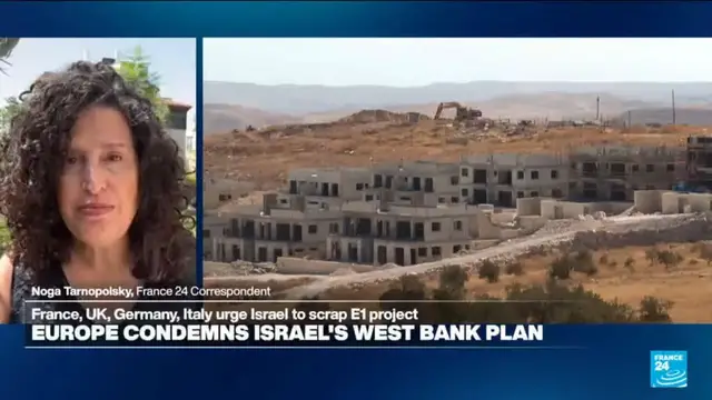 Video thumbnail for France, Germany, UK and Italy condemn Israel's 'E1' West Bank plan