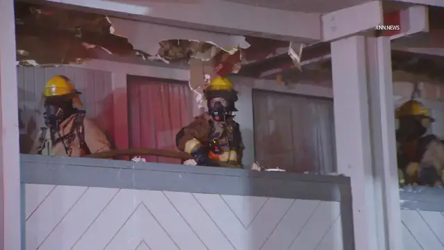Video thumbnail for US, Phoenix: Phoenix 2nd Alarm Travelodge Fire With Sound On Tape.