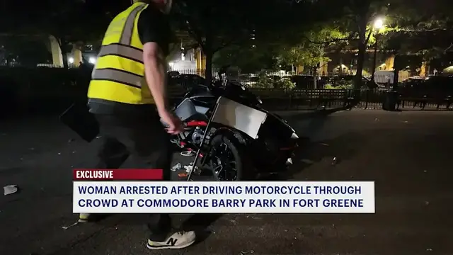 Video thumbnail for EXCLUSIVE: Victim describes chaotic scene after motorcycle crashes into crowd at Commodore Barry Park