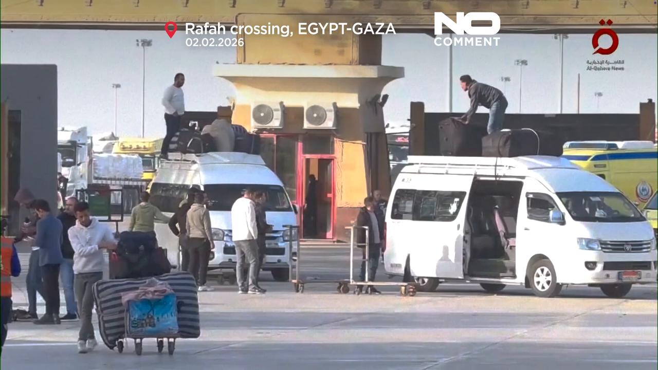 Video thumbnail for Gaza-Egypt Rafah crossing reopens to limited traffic after long closure