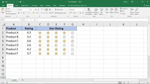 'Video thumbnail for Create a 5 Star Rating System in Excel'
