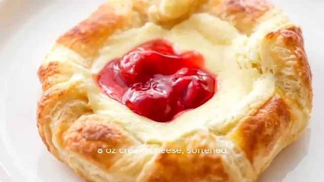Video thumbnail for Cherry Cheese Danishes Recipe