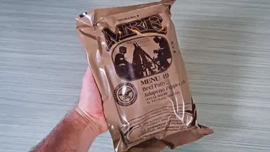 'Video thumbnail for Tasting US Military MRE Menu #19 (Meal Ready to Eat)'