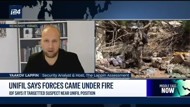 Video thumbnail for UNIFIL says its forces came under IDF fire in Lebanon