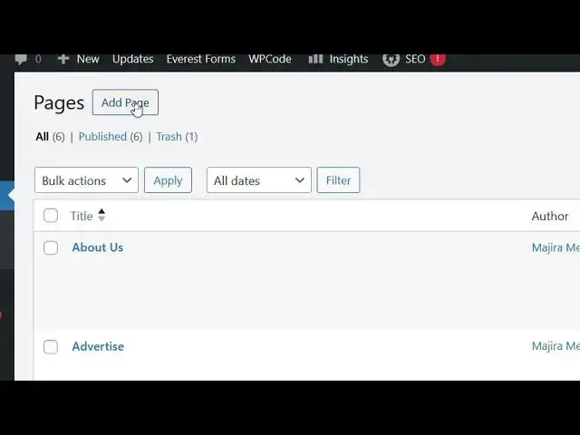 'Video thumbnail for How To Create A Page On WordPress Website'