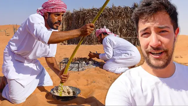 Video thumbnail for Bedouin Cook and Survive EXTREME HEAT (no rain in years)  Food in Oman's HOT Desert!