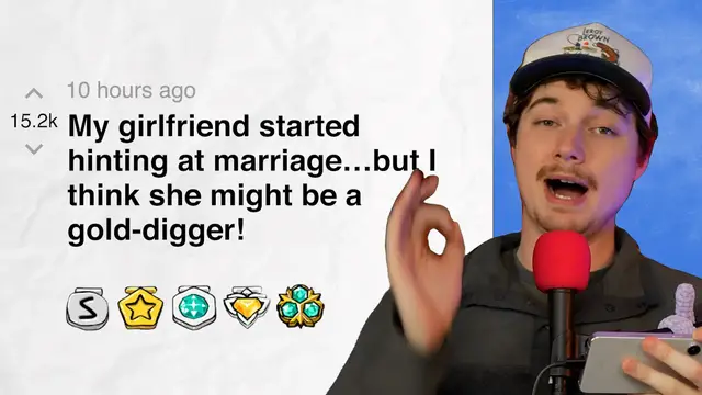 'Video thumbnail for My girlfriend started hinting at marriage…but I think she might be a gold-digger! - r/relationships | Reddit Stories'