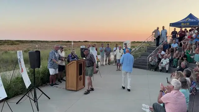 Video thumbnail for Jones Beach lifeguards honored for lifesaving service and selfless acts