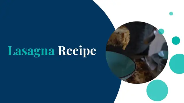 Video thumbnail for Lasagna recipe