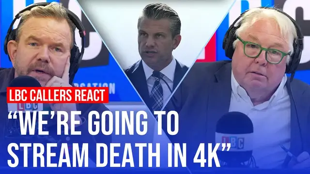Video thumbnail for 'I'm not proud to be American' | LBC callers react to Fort Hood public execution