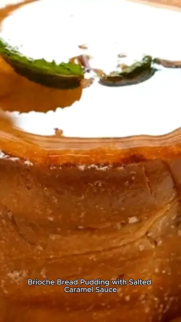 Video thumbnail for brioche bread pudding with caramel  sauce recipe