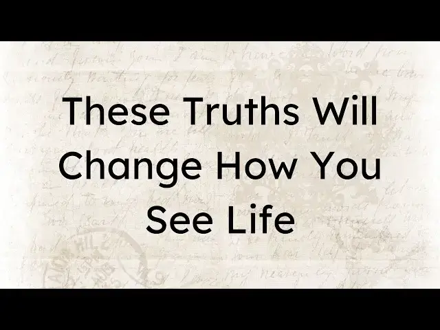 Video thumbnail for Life Will Test You With These Hard Truths—Can You Handle Them?