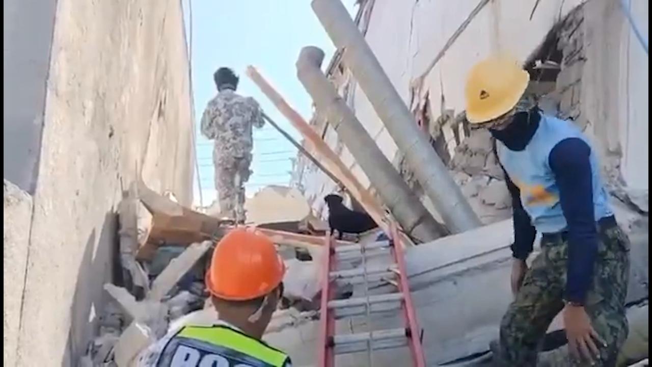 Video thumbnail for Philippines: Death toll rises to 37 following massive Philippines earthquake.
