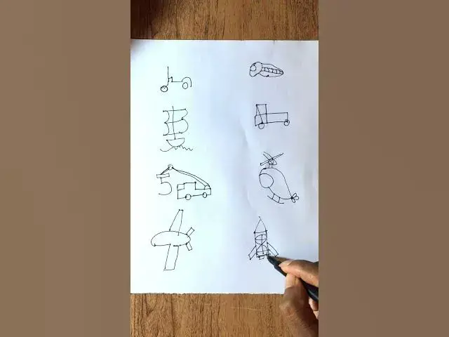 Video thumbnail for Easy Numbers Drawing #DrawingfromNumbers #art #drawing #draw #shorts