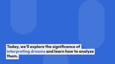 'Video thumbnail for What is the significance of dream interpretation, and how can we analyze our dreams'