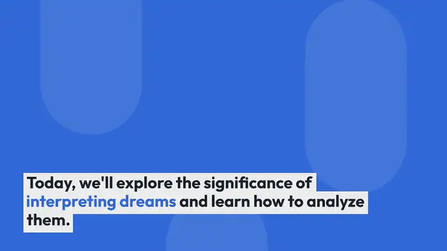 'Video thumbnail for What is the significance of dream interpretation, and how can we analyze our dreams'