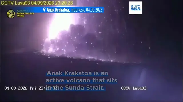 Video thumbnail for Flights suspended at Indonesia's main airport due to volcanic eruption