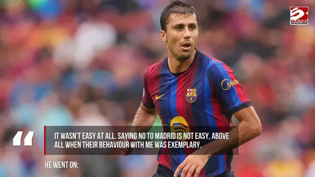 Video thumbnail for Rodri revealed that he called Jose Mourinho after rejecting Real Madrid for Barcelona move