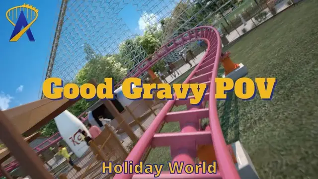 Video thumbnail for Good Gravy Roller Coaster POV and Offride Rendering, Plus Ride Vehicle Unveiling for Holiday World