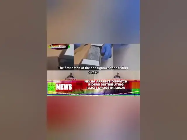 Video thumbnail for NDLEA Arrests Dispatch Riders Distributing Illicit Drugs In Abuja